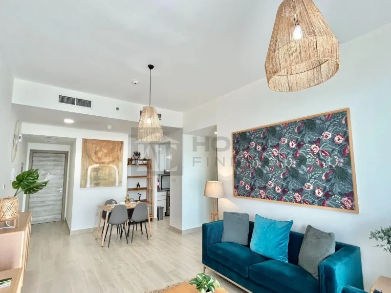 Apartment for Rent in Bloom Tower B - Jumeirah Village Circle, Dubai - Fully furnished | High Floor | JVC at 70999 AED
